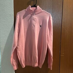Men’s pink Polo by Ralph Lauren q-zip